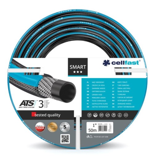 CELLFAST 13-131 SMART ATSV САДОВЫЙ ШЛАНГ 1 ДЮЙМ 50 м
