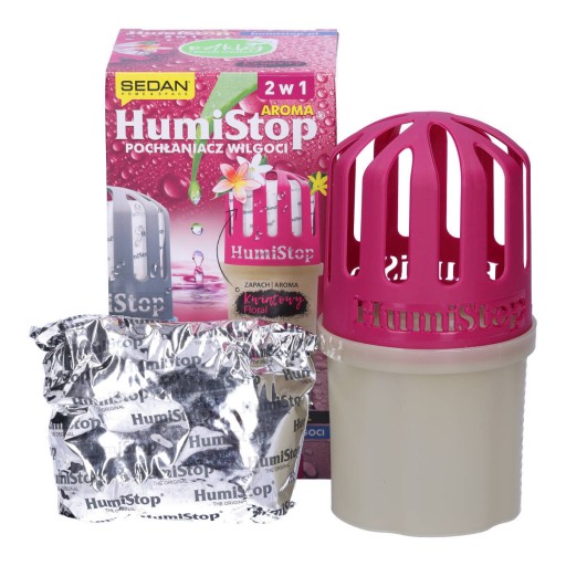 Осушитель воздуха HUMISTOP с поглотителем влаги и картриджем с цветочным ароматом