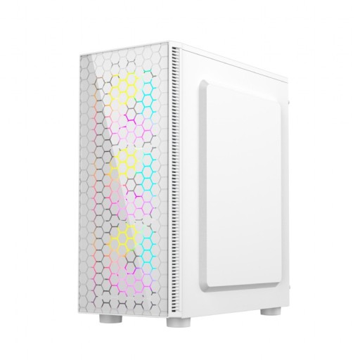 ИГРОВОЙ КОРПУС 3x ARGB ATX GLASS MIDI TOWER USB 3.1 FORNAX 500 БЕЛЫЙ