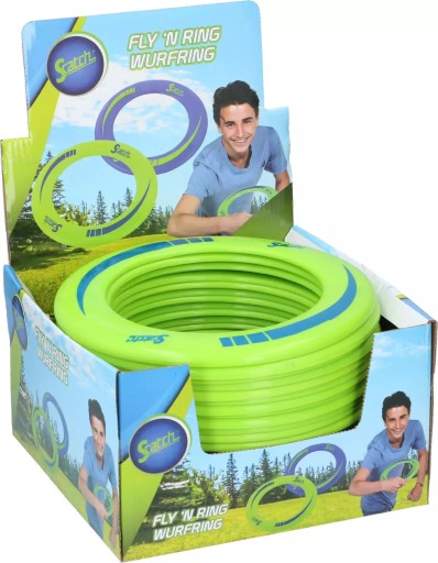 Frisbee latający dysk obręcz talerz pierścień do rzucania SCATCH 25cm
