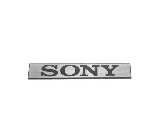 Наклейка-эмблема SONY серебристая 36х6мм