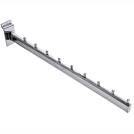 WIESZAK POCHYŁY OWAL 40cm 9N NA PANEL SLATWALL b1