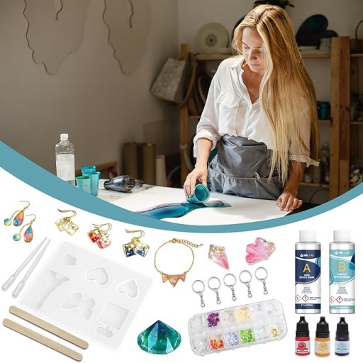 Zestaw żywic INK LAB dla początkujących, żywica epoksydowa Starter Kit DIY