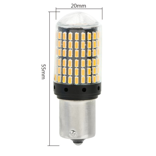 PY21W LED 144 SMD 4014 BAU15S CANBUS ОРАНЖЕВЫЙ