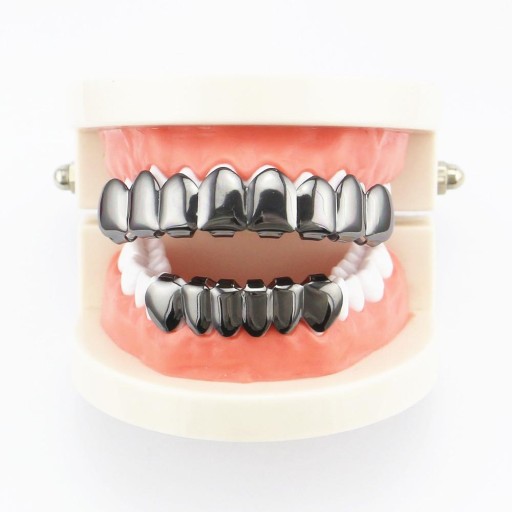 Zestaw Luxury Caps Grills 6 Fang Grill w kolorze czarnym
