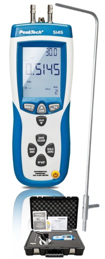 PeakTech 5145 USB-анемометр, измеритель перепада давления