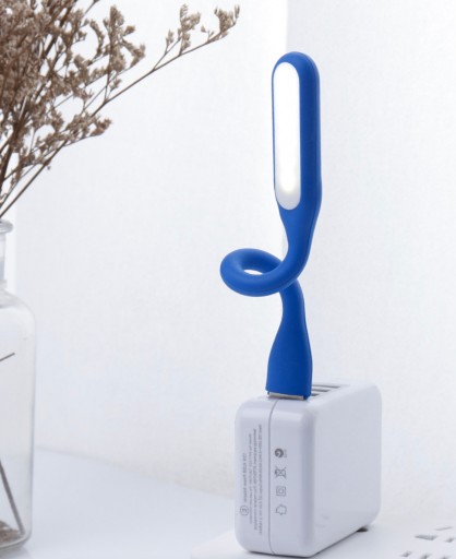 USB-лампа силиконовая, передвижная, функциональная для ноутбука, светодиодная, прочная, гибкая.