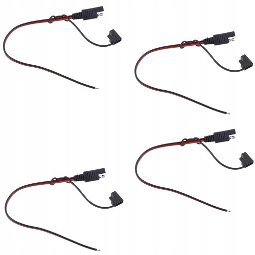 4 упаковки зарядных устройств премиум-класса 18AWG SAE