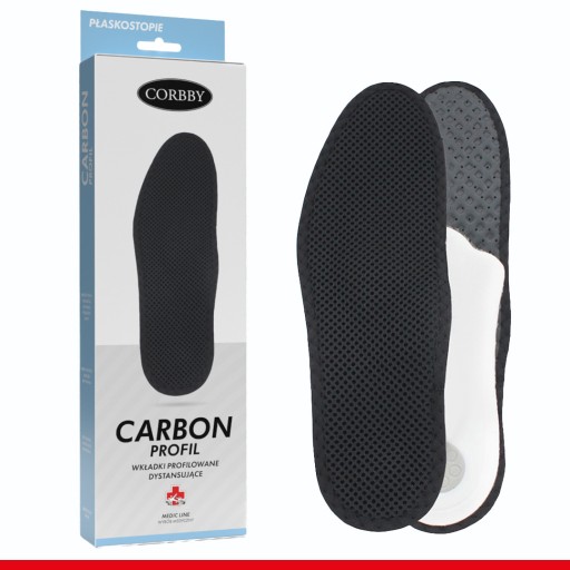 Стельки для обуви профилированные ортопедические с активным CARBON PROFIL размер 41