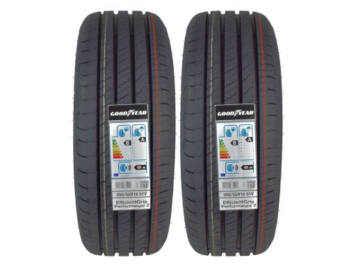 4 Летние шины 205/55R16 GOODYEAR EfficientGrip Performance 2 2024 г.