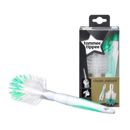 Щетка Tommee Tippee ДЛЯ МЫТЬЯ бутылочек и сосок, зеленая