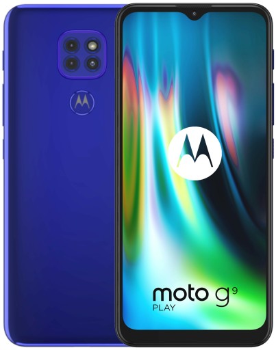 Смартфон MOTOROLA G9 Play 4/64 ГБ, 6,5 дюйма, синий