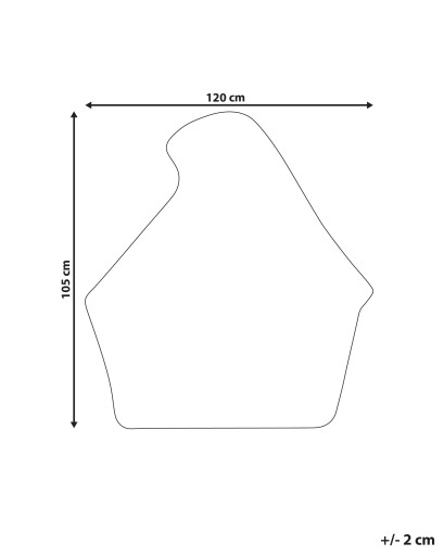 Dywan bawełniany kot okrągły ø 120 cm beżowy