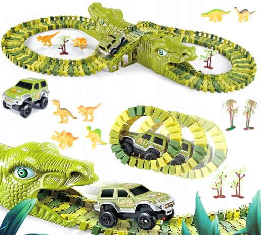 БОЛЬШОЙ автомобильный трек Парк динозавров Dinosaurs XXL