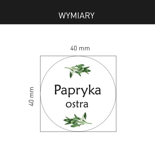 Naklejki na przyprawy etykiety na słoiki 60+pisak