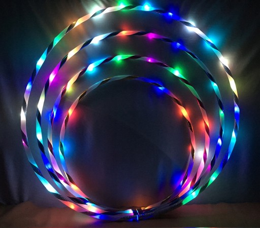Świecąca lampa hula-hoop LED20 o średnicy 80cm