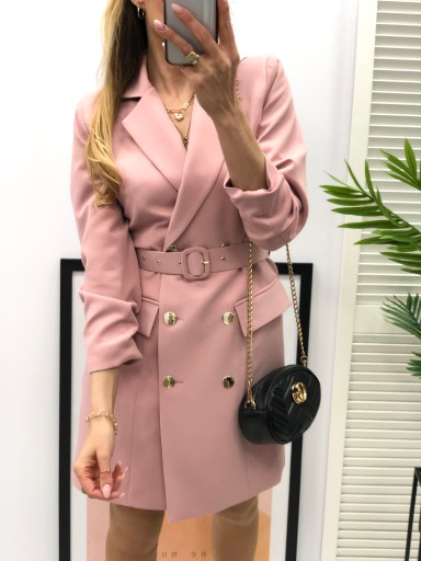 SUKIENKA ŻAKIETOWA SOHO PREMIUM __ pudrowy róż ___ 46