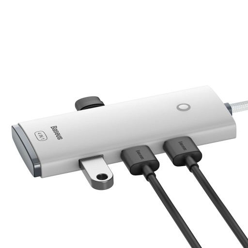 ПОРТАТИВНЫЙ АДАПТЕР-ХАБ BASEUS USB-C 4В1 4X USB-A 3.0 5 ГБ/С С КАБЕЛЕМ ДЛИНОЙ 1М