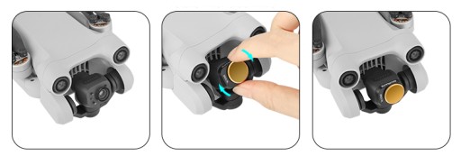 4 фильтра CPL MCUV ND8/16 Sunnylife DJI MINI 3 PRO