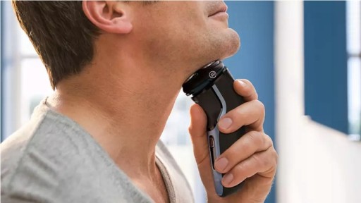 BEZPRZEWODOWA GOLARKA + TRYMER PHILIPS DO BRODY TWARZ MASZYNKA MĘSKA + ETUI