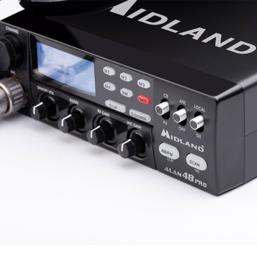 Радиоприемник MIDLAND ALAN 48 PRO 12/24V DS ANL + ВИЛКА