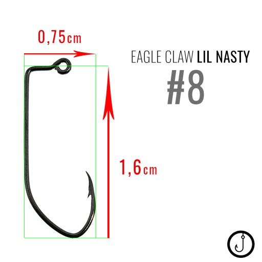 Джиг -головы HAK 8 Eagle Claw Lil Nasty | 5 шт