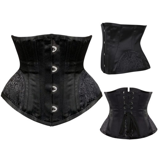 UNDERBUST черный корсет-пояс для похудения