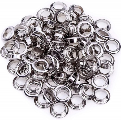 100 x Oczkarka do oczek 12mm do toreb, plandek, firanek metalowa klamra