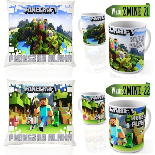 Кружка MINECRAFT + Подушка в подарок для фаната + Имя