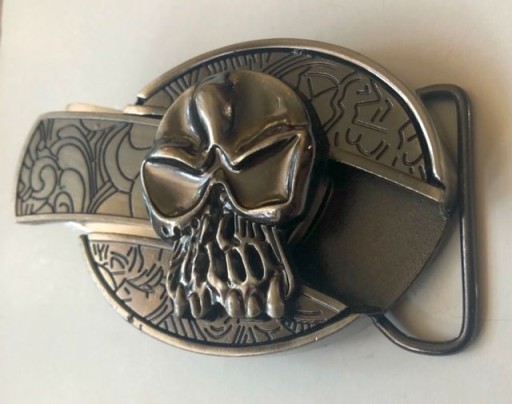 Czaszka punisher skull klamra do pasa klamerka zapinka motocyklisty