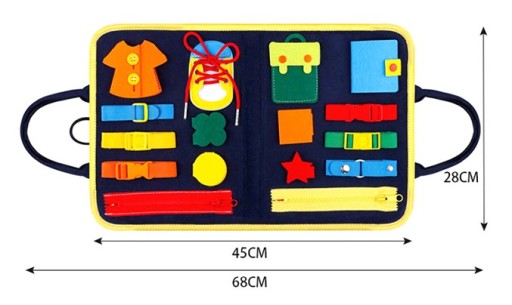 TABLICA MANIPULACYJNA MONTESSORI SENSORYCZNA 16W1