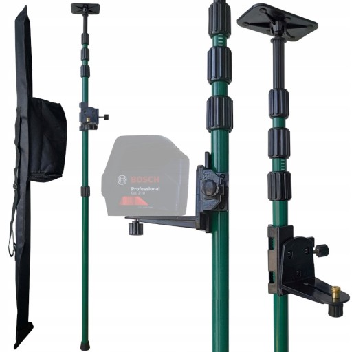 Лазер BOSCH Cross-line 3x 360° красный GLL 3-80 Штатив 157см Штанга 320см