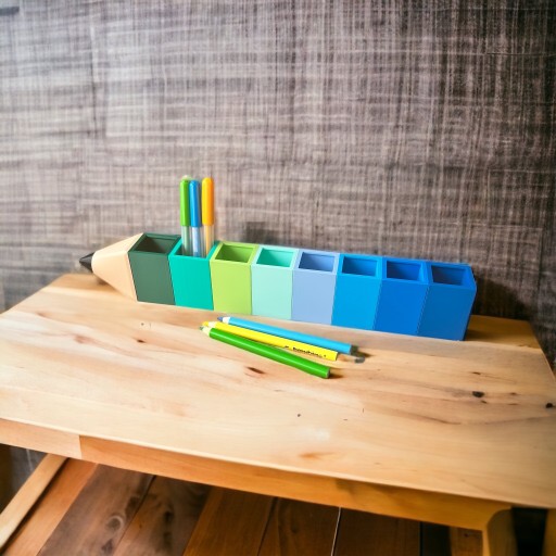 Sorter na kredki 10 kol organizer na biurko MONTESSORI upominek dla dziecka