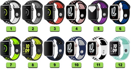 Apple Watch 2 3 4 5 6 7 8 9 10 SE 38 мм 40 мм 41 мм 42 мм 24 цвета