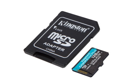 Карта памяти Micro SD SDXC 128 ГБ KINGSTON Canvas Go! Плюс 170R A2 U3 V30