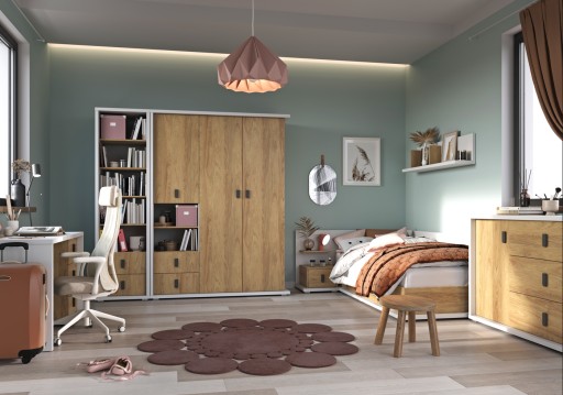 Молодёжная Кровать с Ящиком 90x200 Simi