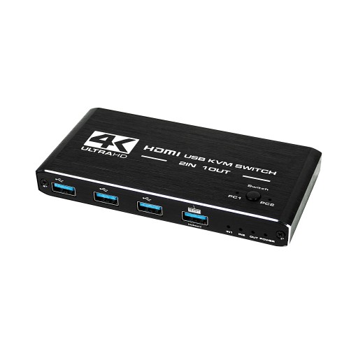 KVM-переключатель HDMI 2.0 USB-переключатель 4K/60 Гц 4xUSB