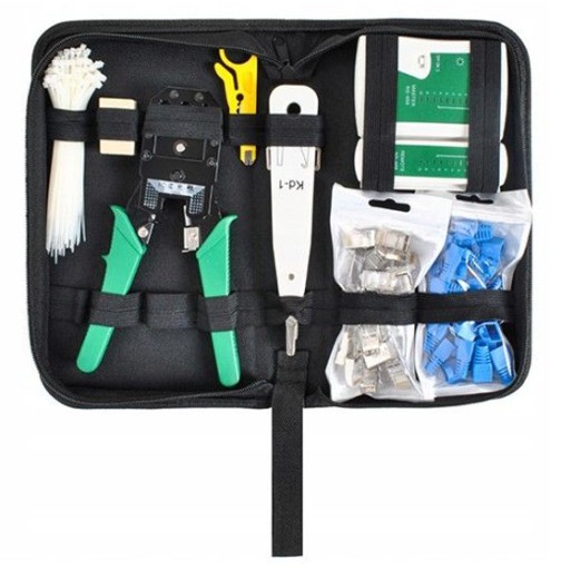КОМПЛЕКТ ДЛЯ ОКОНЦОВКИ РАЗЪЕМОВ RJ45 NS-468/KIT тестер