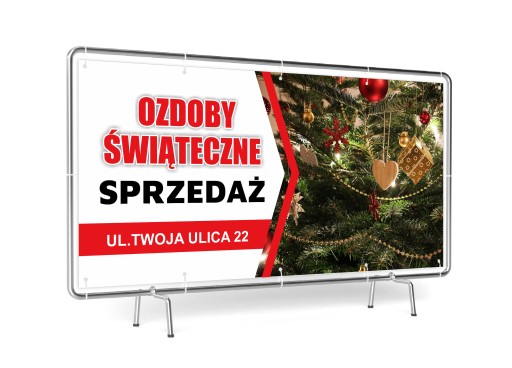 BANER REKLAMOWY 1x2m FAJERWERKI ATRAKCYJNE CENY