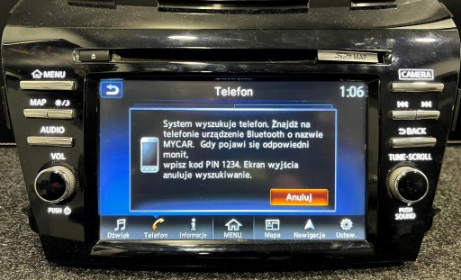 NISSAN MAXIMA A36 ПОЛЬСКОЕ МЕНЮ РАДИО КАРТА