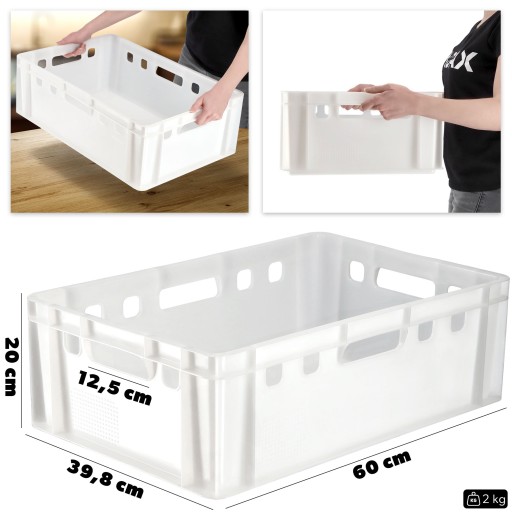 POJEMNIK TRANSPORTER SKRZYNKA NA MIĘSO + ATEST 40L