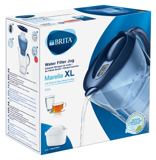BRITA MARELLA КУВШИН XL 3,5 Л + 4 ШТ. BRITA MAXTRA+