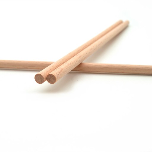 Kołek drewno 50 cm 40 mm PROSTY okrągły gładki buk