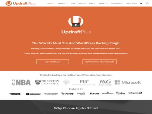 Плагин Updraft Plus Премиум