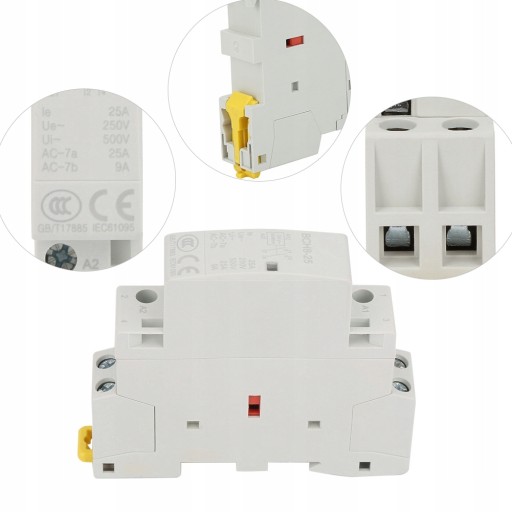 2P 25A 24V 1НО 1НЗ 50/60Гц Контактор тока