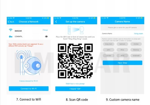БЕСПРОВОДНАЯ ВНЕШНЯЯ Поворотная камера WIFI 5 Мпикс.
