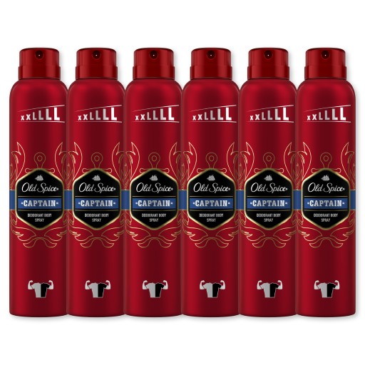 Дезодорант-спрей Old Spice Captain 6x250 мл
