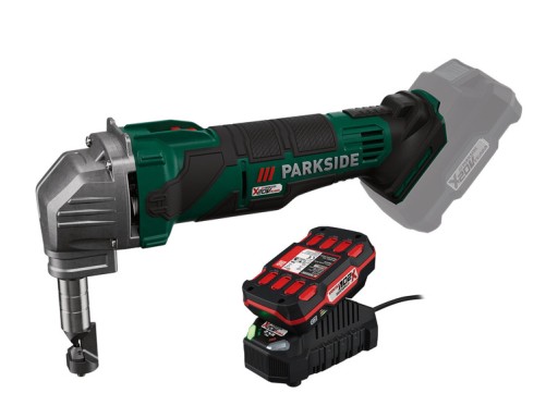 АККУМУЛЯТОРНЫЕ НОЖНИЦЫ PARKSIDE ДЛЯ РЕЗКИ ЛИСТОВОГО МЕТАЛЛА PMKA 20V КОРОБКА АКСЕССУАРОВ