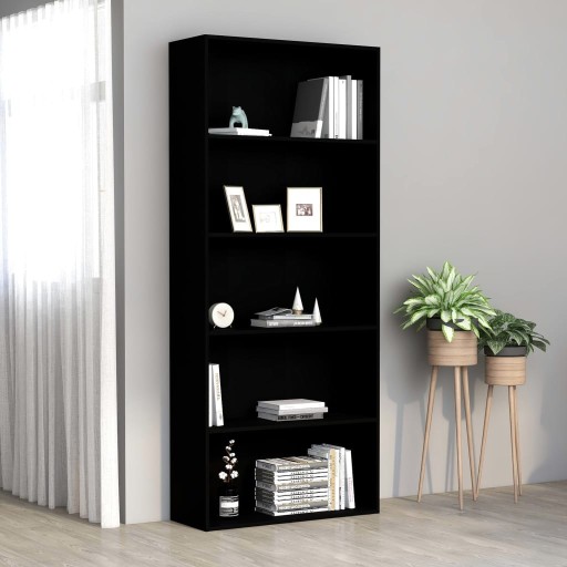Полка VidaXL Другая коллекция 80 см x 189 см x 30 см черный