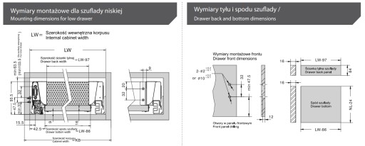 Ящик Amix TB10 500 мм низкий серый